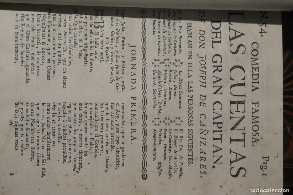 Libros antiguos: 12 COMEDIAS DE JOSEPH DE CA&Ntilde;IZARES - Foto 6