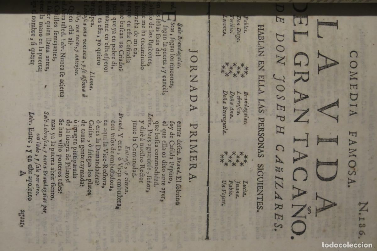 Libros antiguos: 12 COMEDIAS DE JOSEPH DE CA&Ntilde;IZARES - Foto 8