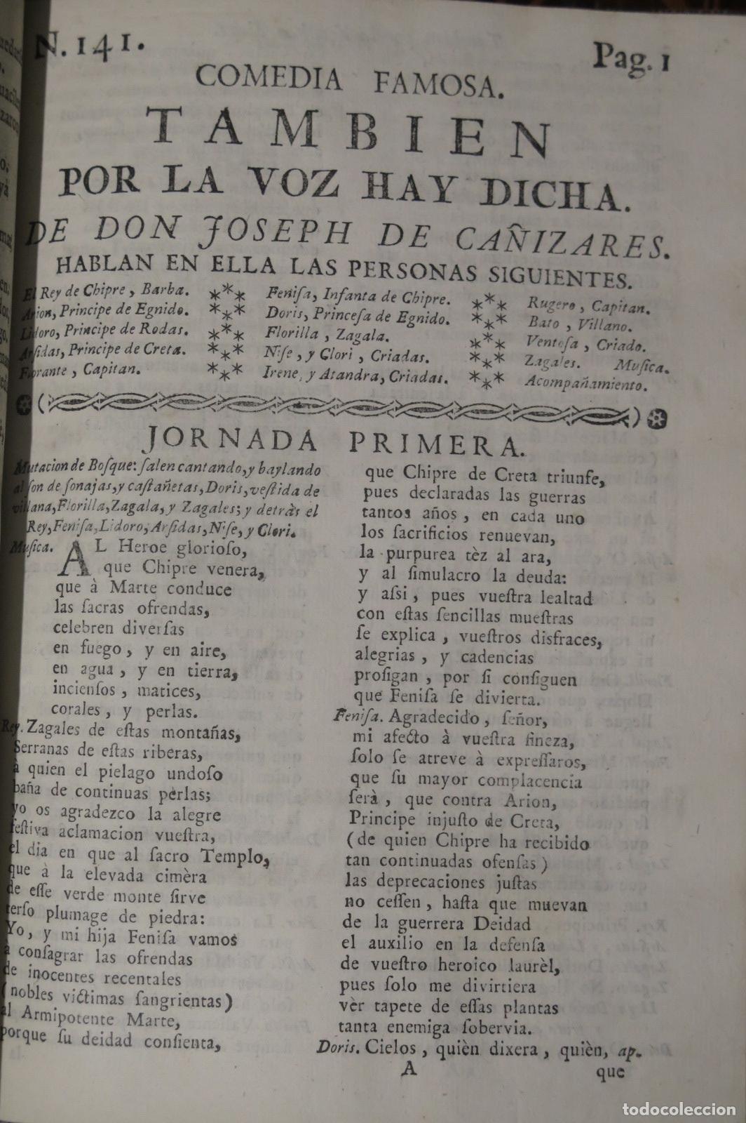 Libros antiguos: 12 COMEDIAS DE JOSEPH DE CA&Ntilde;IZARES - Foto 9