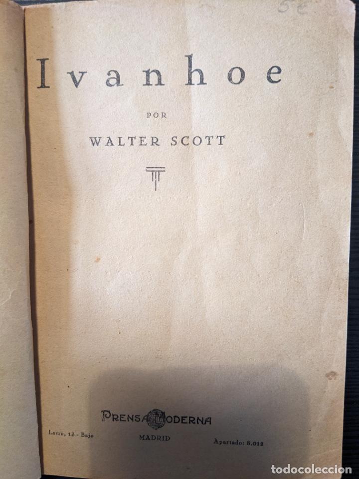 Libros antiguos: Ivanhoe - Walter Scott - Foto 2