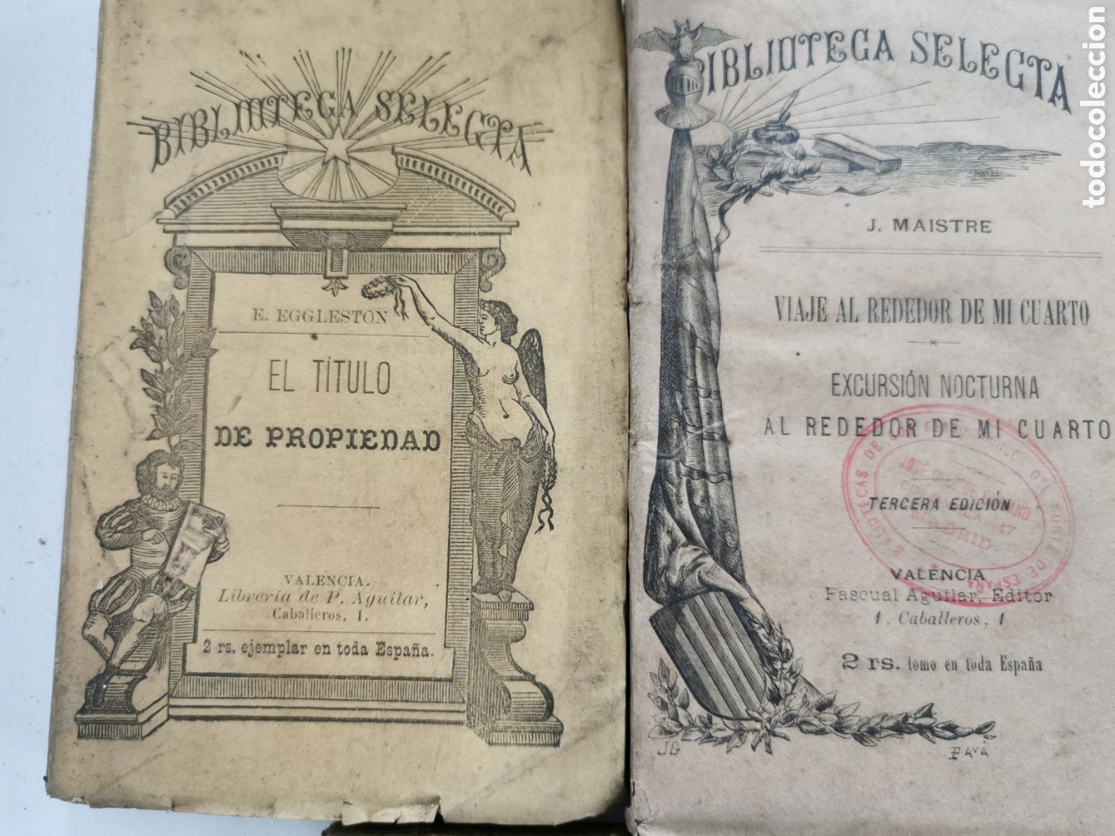 Libros antiguos: Biblioteca selecta Pascual Aguilar - Foto 3