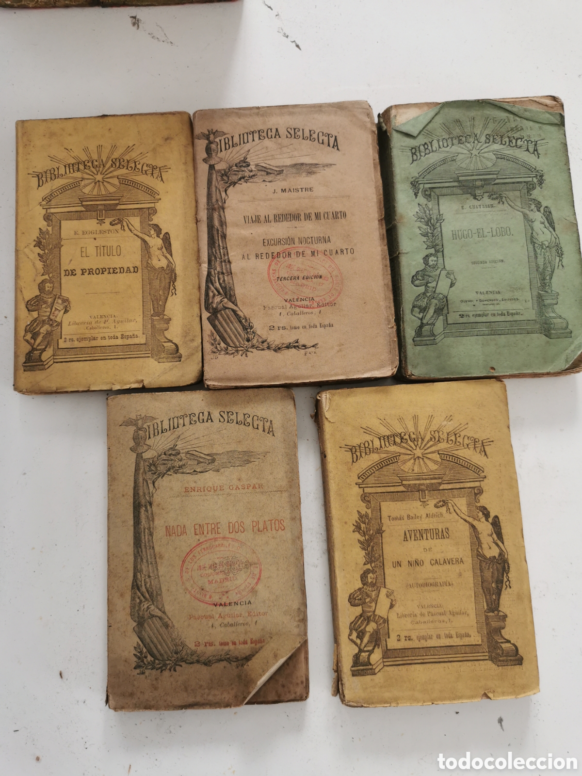 Libros antiguos: Biblioteca selecta Pascual Aguilar - Foto 1