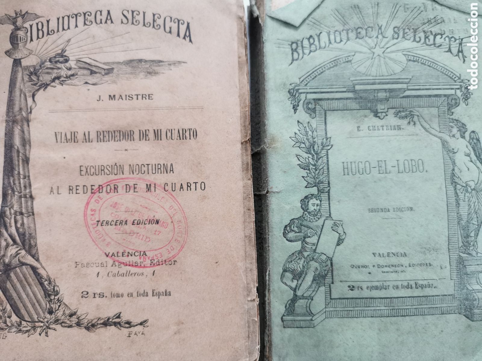 Libros antiguos: Biblioteca selecta Pascual Aguilar - Foto 2