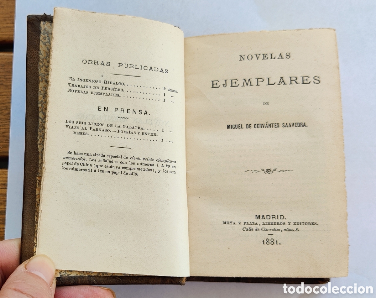 Libros antiguos: Novelas Ejemplares de Cervantes. A&ntilde;o 1881 - Foto 2