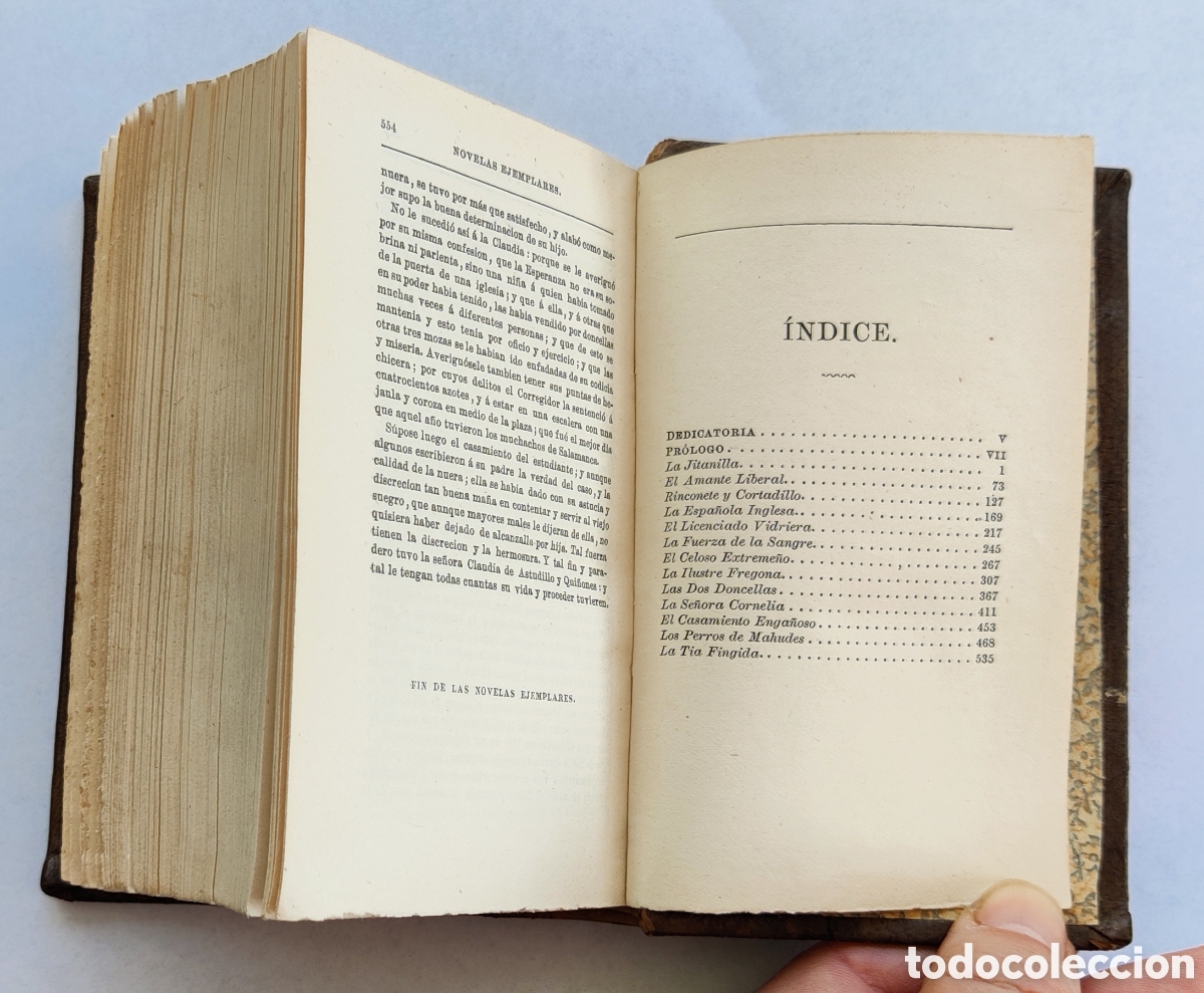 Libros antiguos: Novelas Ejemplares de Cervantes. A&ntilde;o 1881 - Foto 4