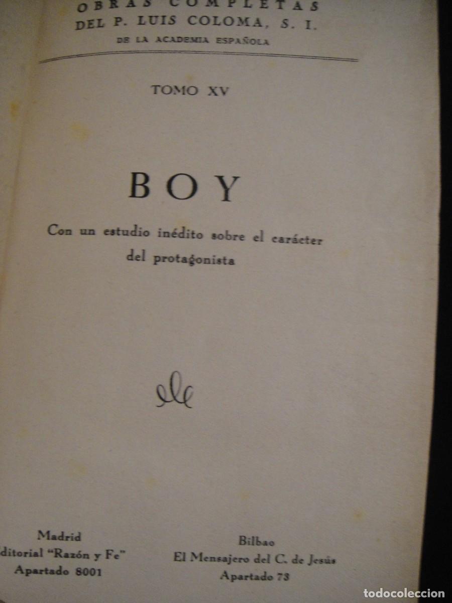 Libros antiguos: boy - luis coloma - buen estado - Foto 2