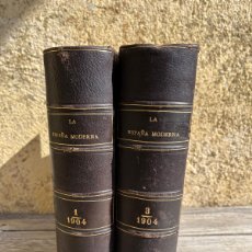 Libros antiguos: LA ESPAÑA MODERNA. NOVELAS ENCUADERNAS. 1904. PRIMER Y TERCER VOLÚMEN.. Lote 399512614