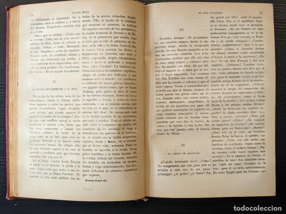 Libros antiguos: El a&ntilde;o terrible - V&iacute;ctor Hugo - Foto 3