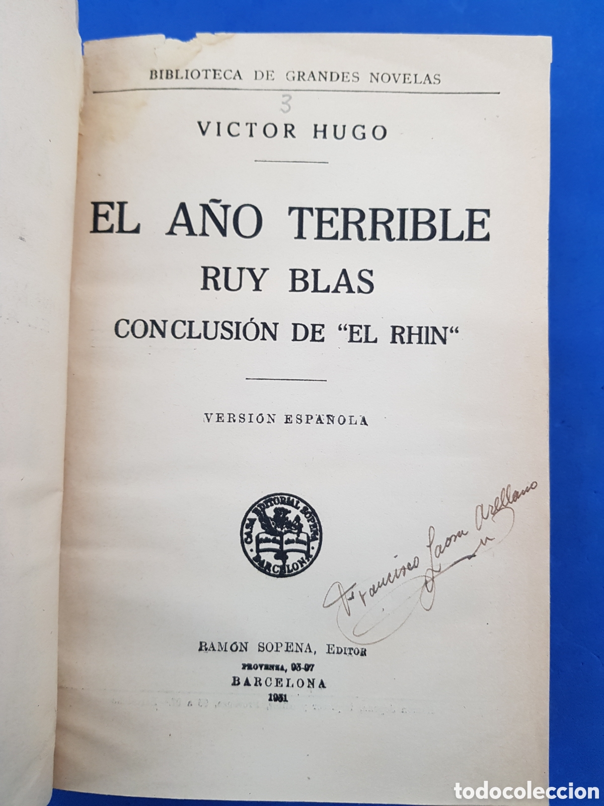 Libros antiguos: Vicror Hugo ,Obras completas , Sopena ,1931 - Foto 1