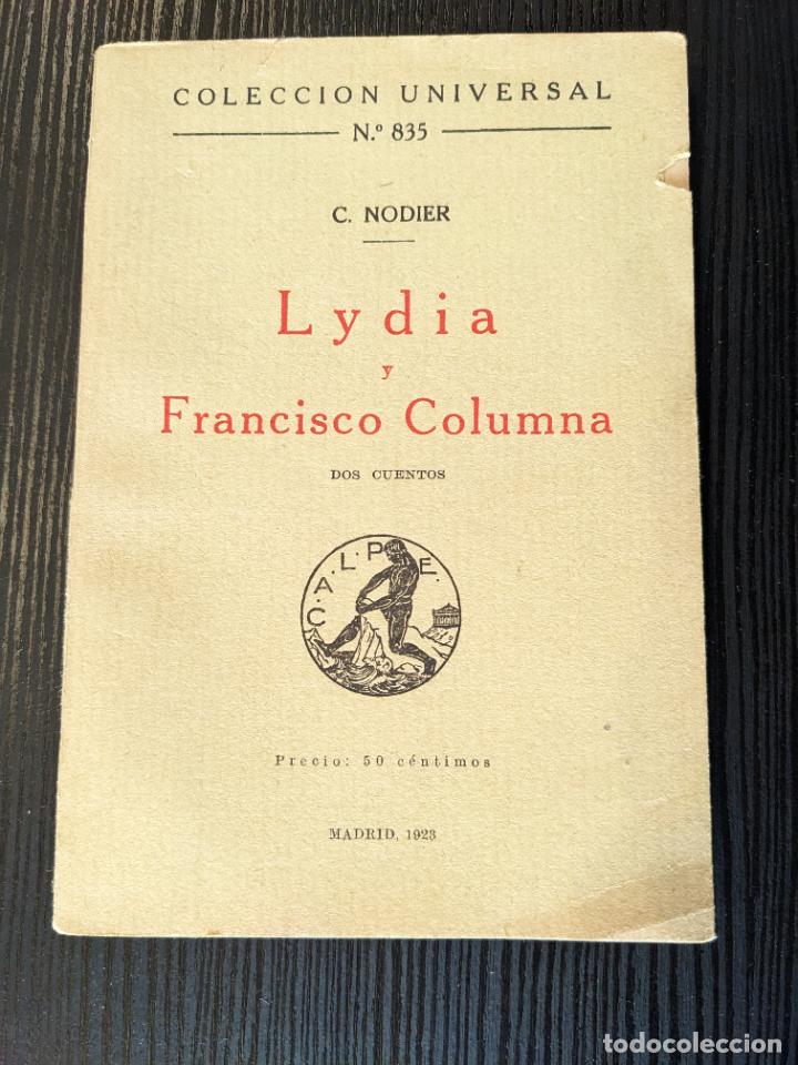 Libros antiguos: Lydia y Francisco Columna - C. Nodier - Foto 1