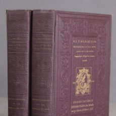 Libros antiguos: 1928. DON QUIJOTE DE LA MANCHA. CERVANTES. MONTANER Y SIMON. 2 TOMOS. FACSIMIL