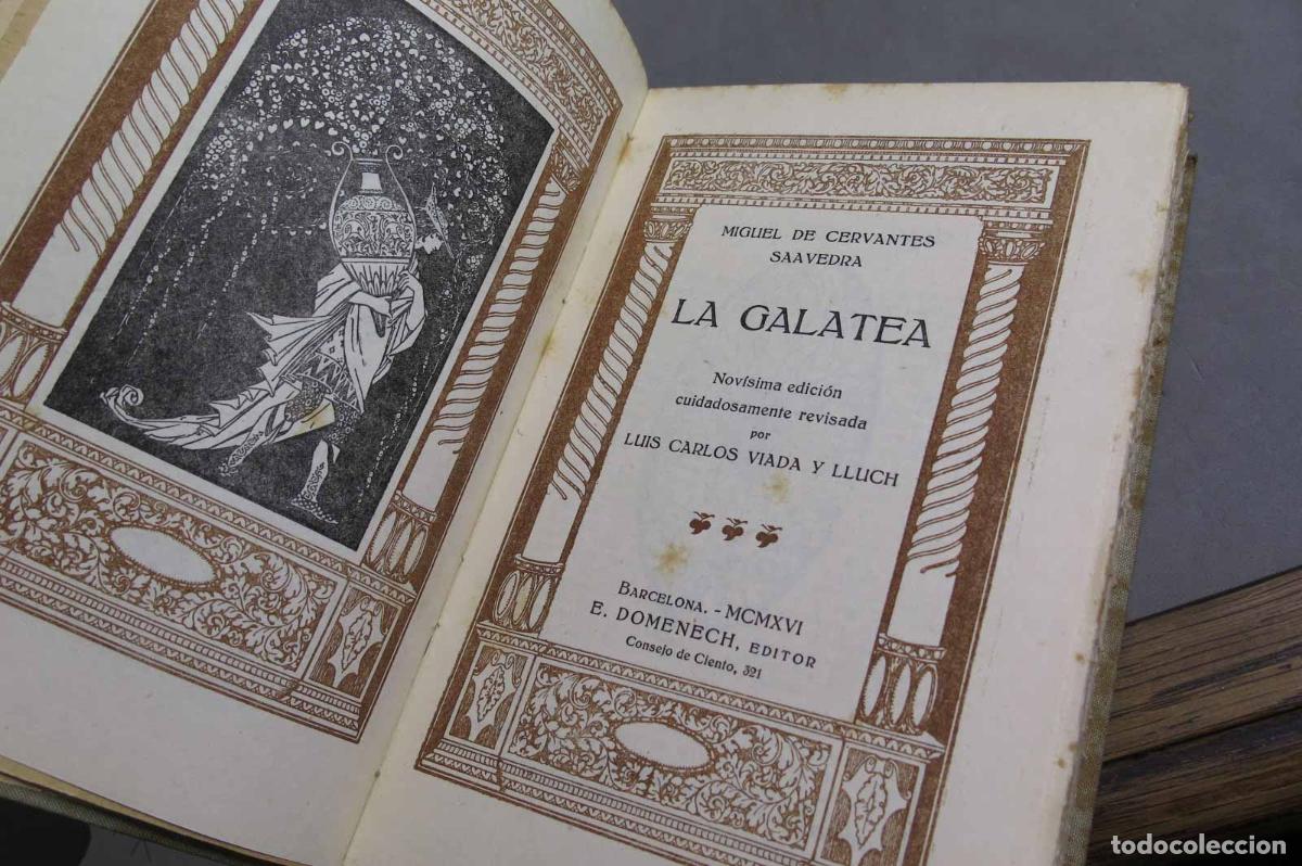 Libros antiguos: 1916. La Galatea. Miguel de Cervantes Saavedra - Foto 2