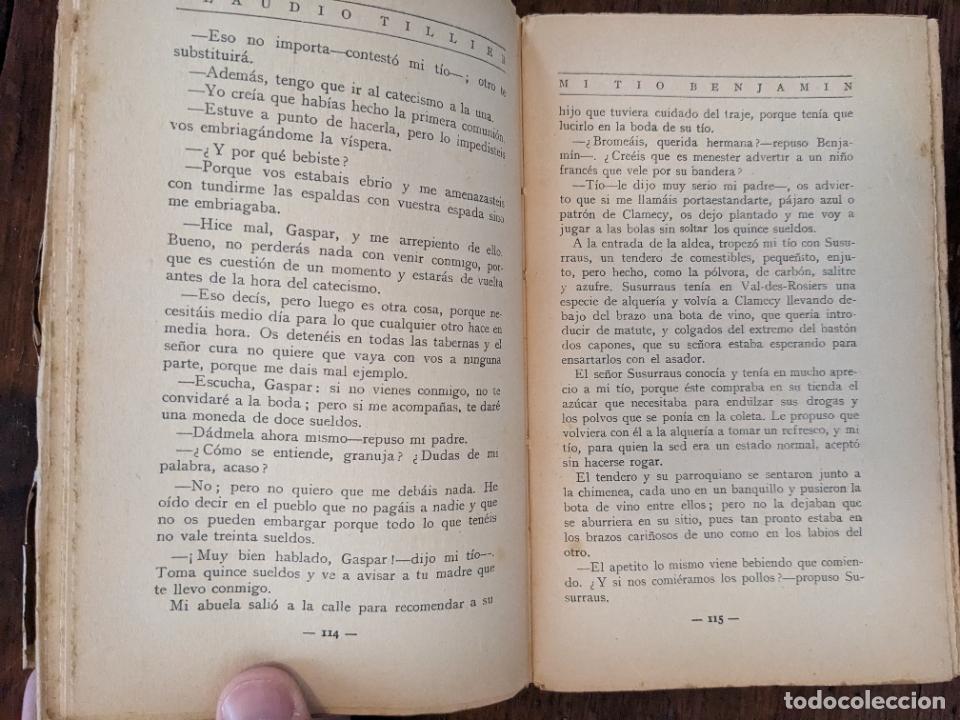 Libros antiguos: Mi t&iacute;o Benjamin - Pedro Pedraza y L&aacute;ez - Foto 3