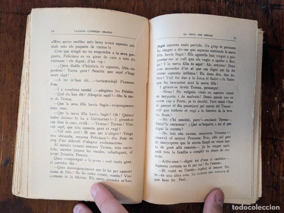 Libros antiguos: La v&iacute;dua del penjat - Camillo Castello Branco - Foto 2