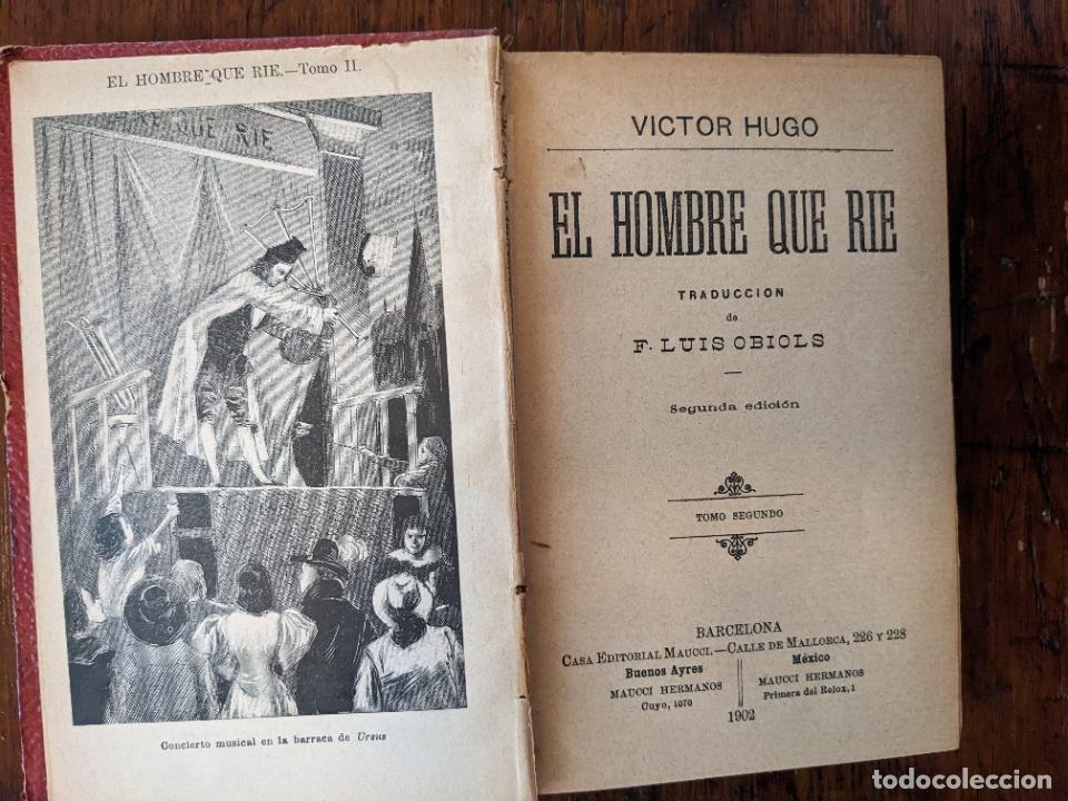 Libros antiguos: El hombre que r&iacute;e - V&iacute;ctor Hugo - Foto 1