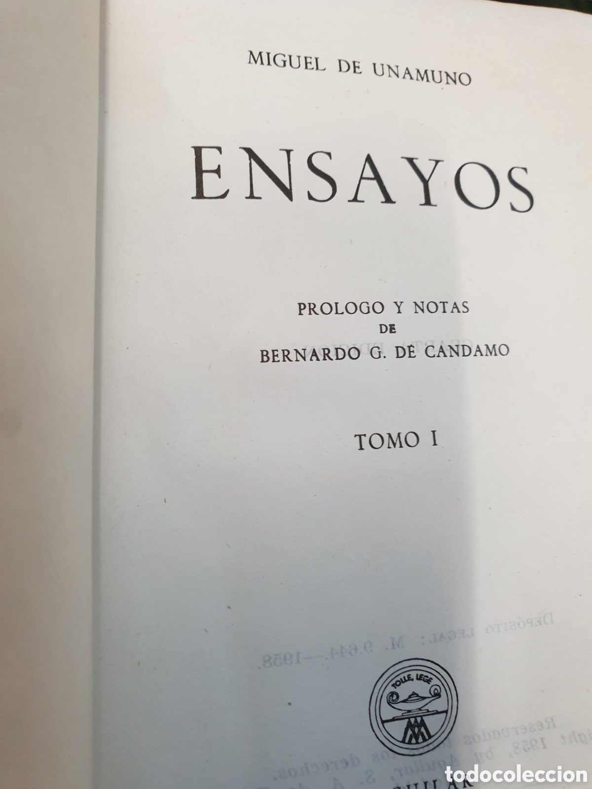 Libros antiguos: Unamuno ensayos tomo 1 y 2 - Foto 2