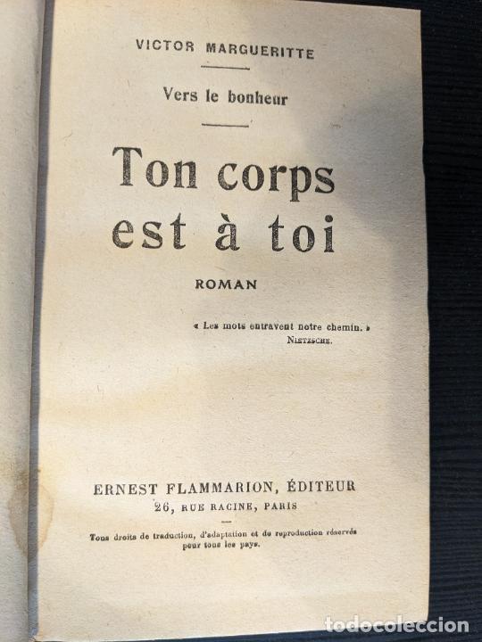 Libros antiguos: Ton corps est &agrave; toi - Victor Margueritte - Foto 1
