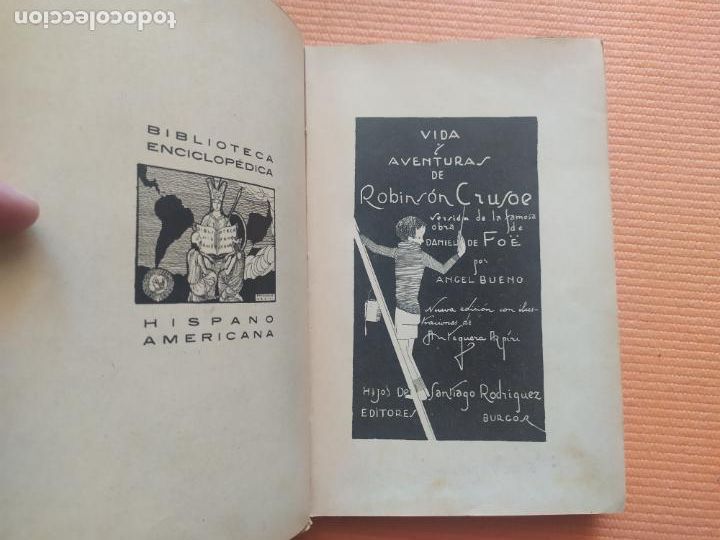 Libros antiguos: ROBINSON CRUSOE DANIEL DEFOE - Foto 3