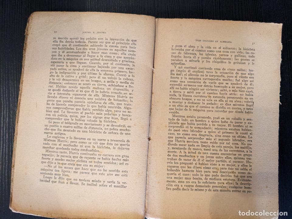 Libros antiguos: Tres ingleses en Alemania - Jerome K. Jerome - Foto 2