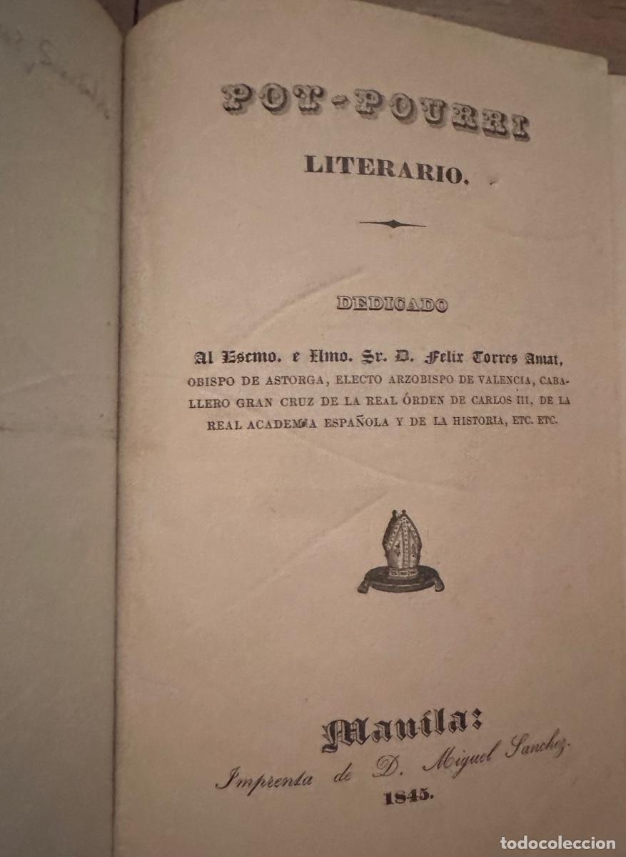 Libros antiguos: POT-POURRI LITERARIO - Foto 2