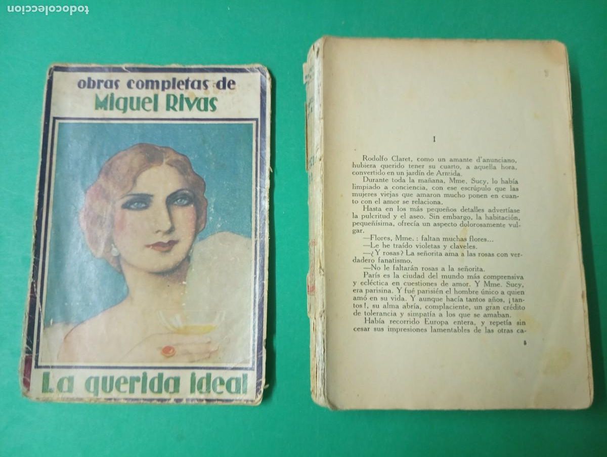 Libros antiguos: Antiguo libro de Miguel RIVAS: LA QUERIDA IDEAL. Barcelona 1929. - Foto 11