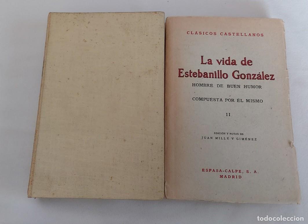 Libros antiguos: Estebanillo Gonz&aacute;lez Cl&aacute;sicos castellanos - Foto 2