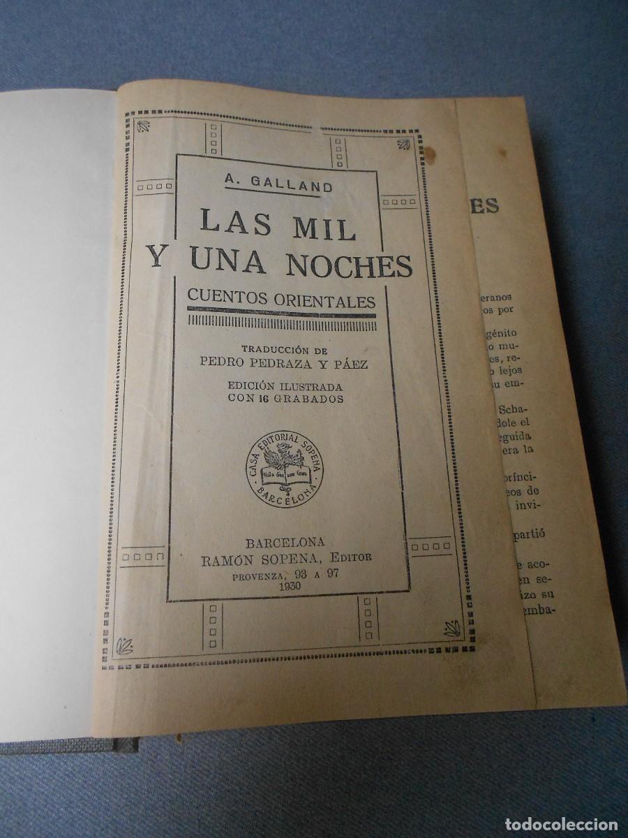 Libros antiguos: LAS MIL Y UNA NOCHES - Foto 2