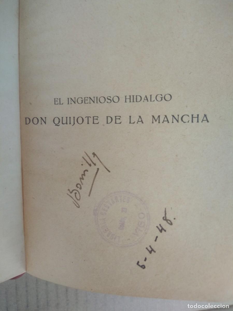 Libros antiguos: Antiguo libro Don quijote de la mancha- Cervantes - Foto 6