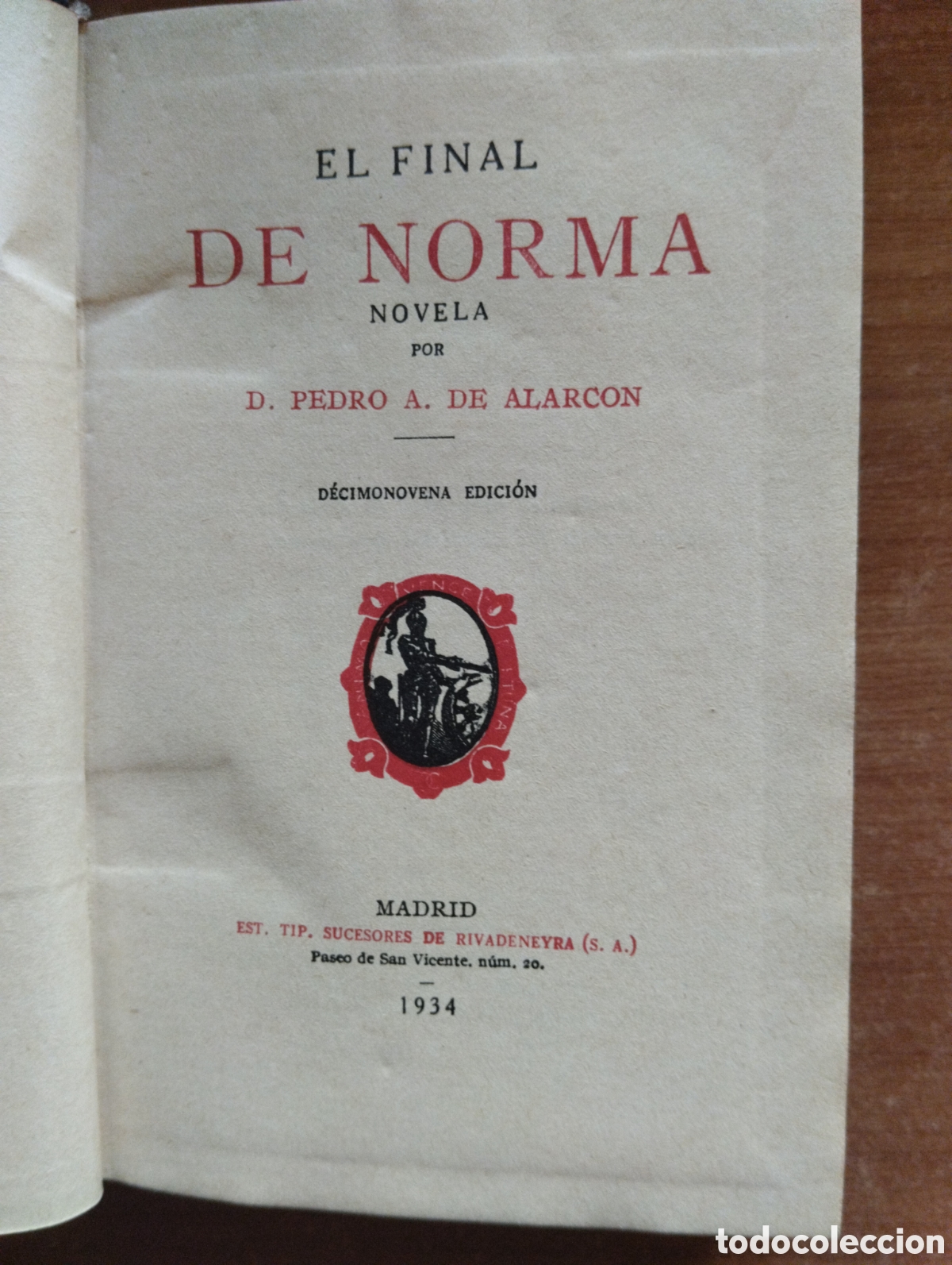 Libros antiguos: El final de Norma, Pedro Antonio de Alarc&oacute;n - Foto 5