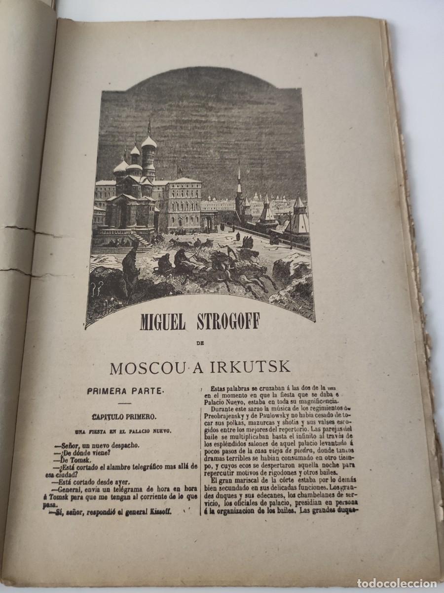Libros antiguos: Miguel Strogoff. Julio Verne. - Foto 4