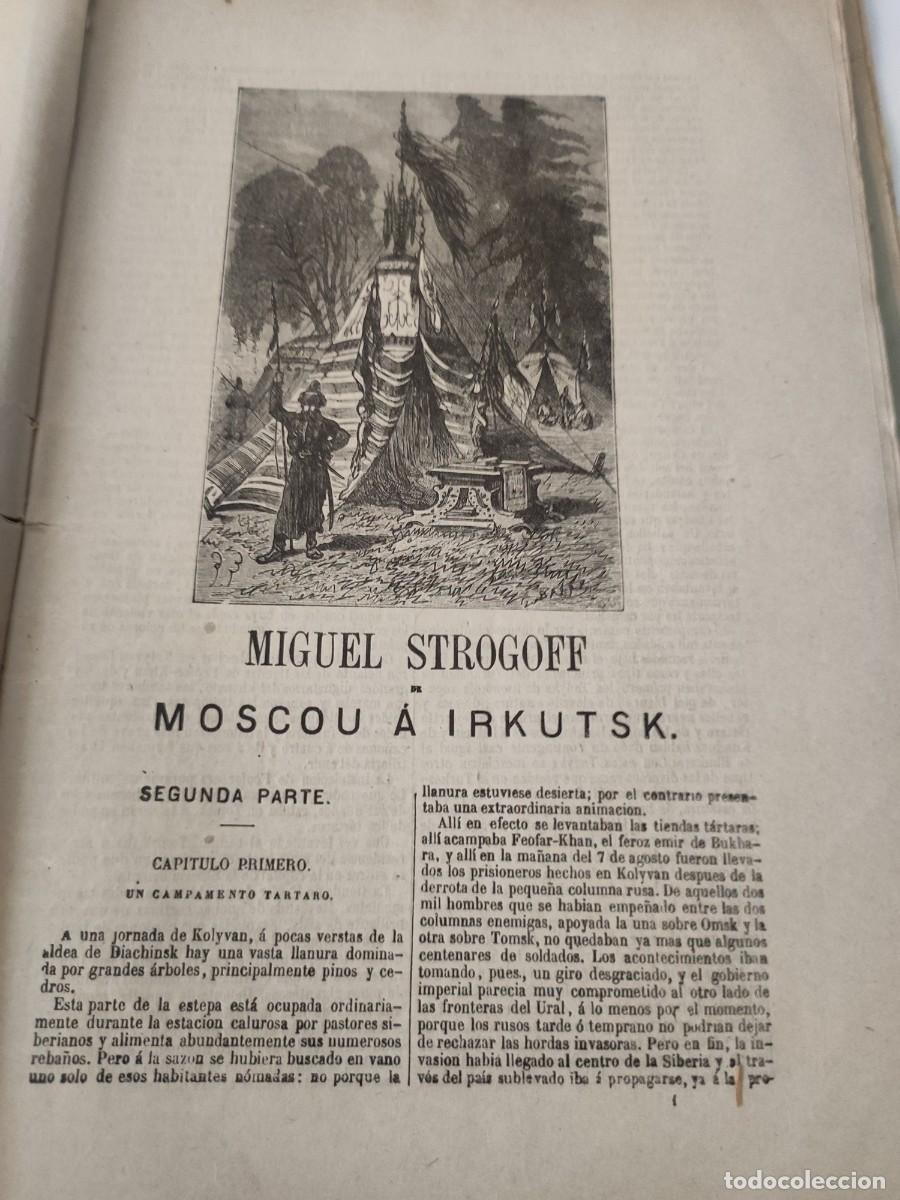 Libros antiguos: Miguel Strogoff. Julio Verne. - Foto 5