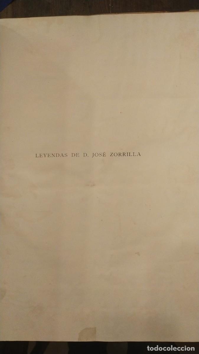 Libros antiguos: LEYENDAS DE D. JOS&Eacute; ZORRILLA. 1901 - Foto 10