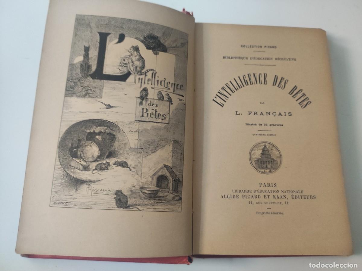 Libros antiguos: Lintelligence des Betes. - Foto 5