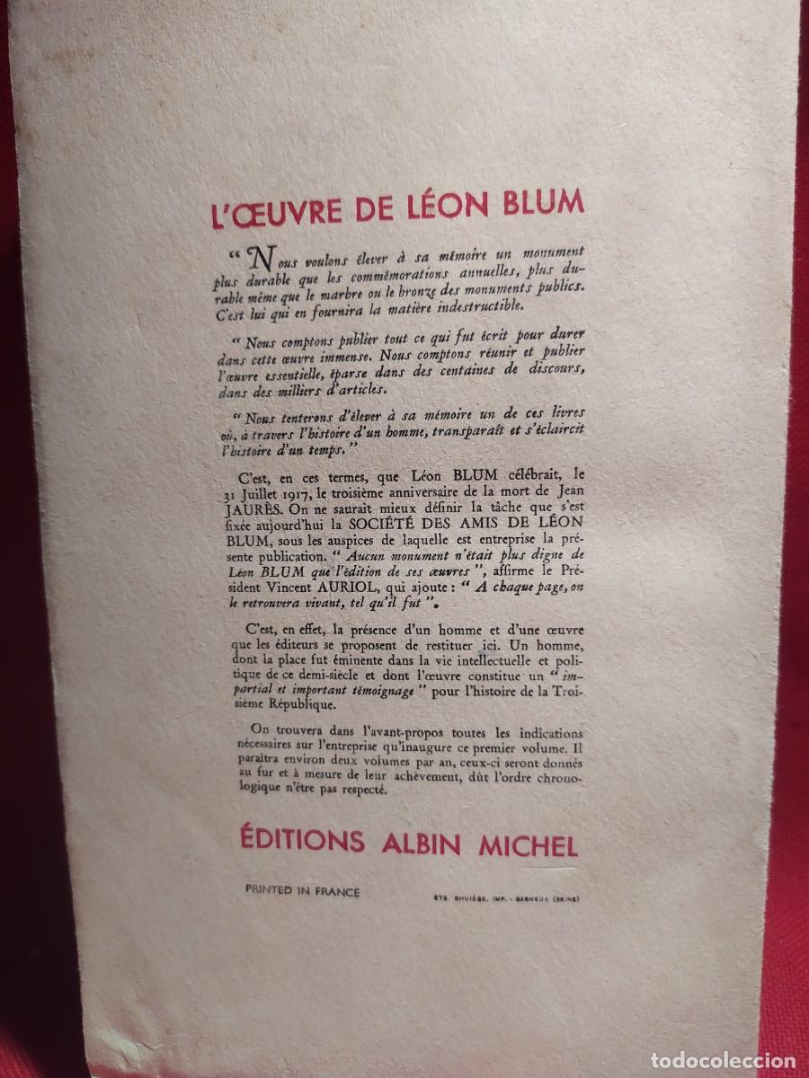 Libros antiguos: 1954. Loeuvre de Leon Blum. - Foto 21