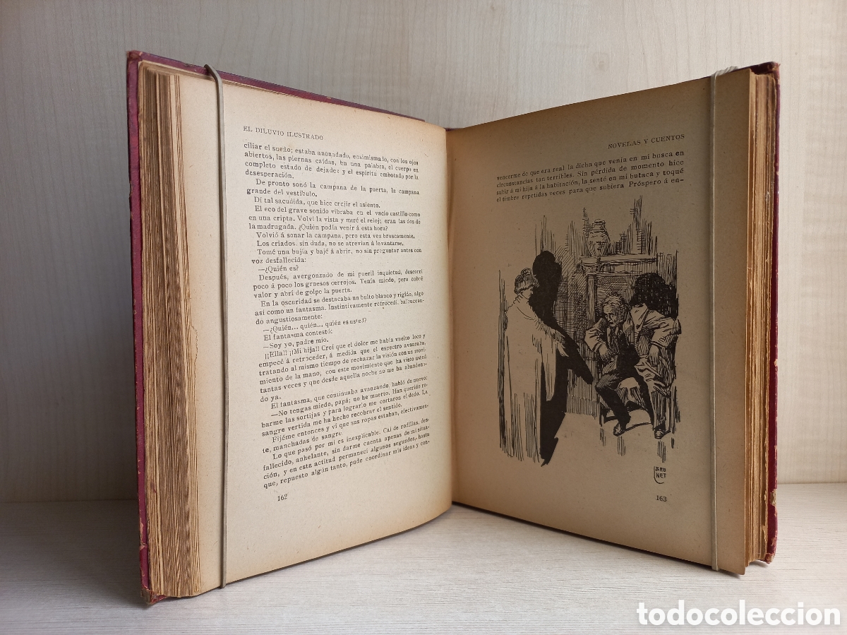 Libros antiguos: Novelas y cuentos. El diluvio ilustrado. - Foto 5