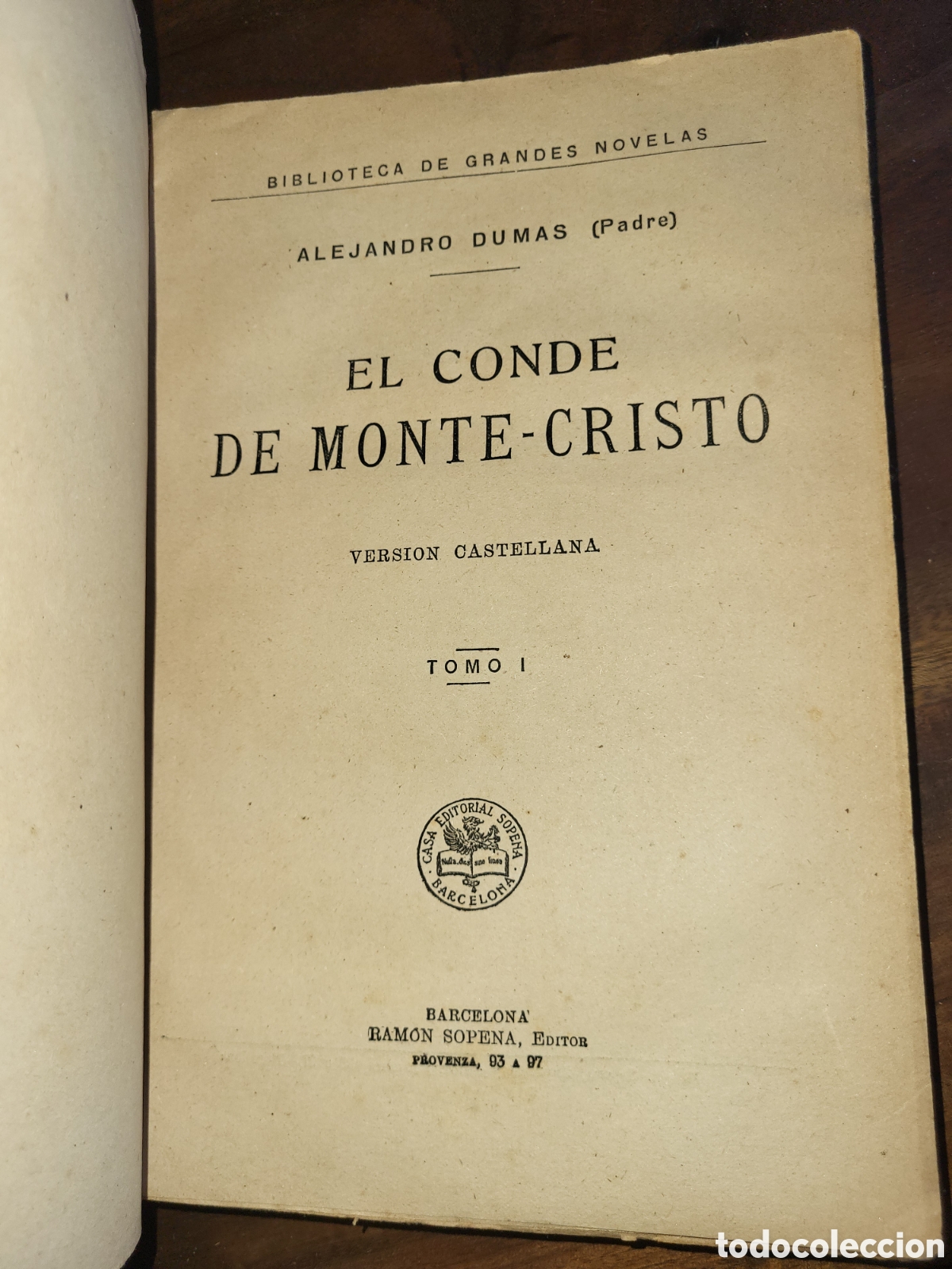 Libros antiguos: El Conde de Monte-Cristo 1919 - Foto 2