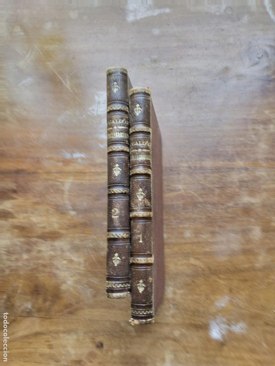 Libros antiguos: La desheredada Gald&oacute;s 1890, dos tomos - Foto 1