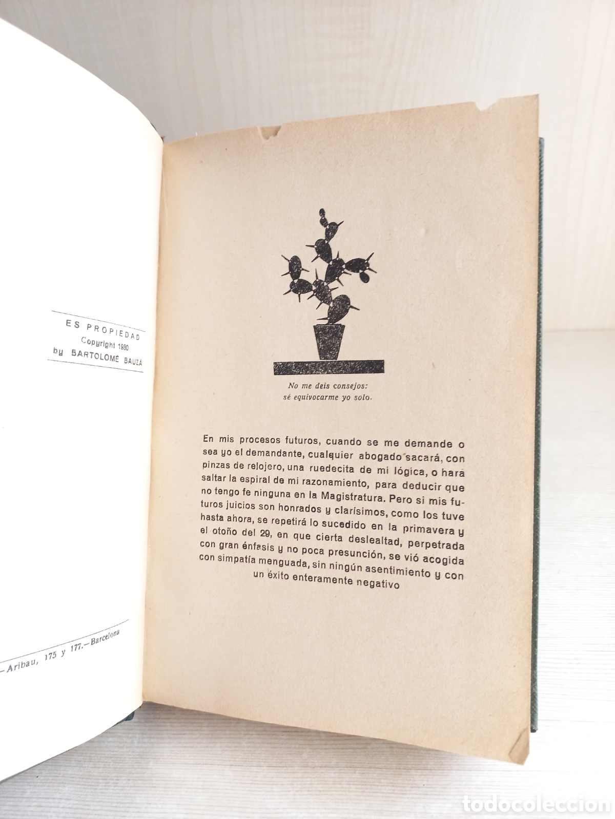 Libros antiguos: El experimento de Pott. Pitigrilli. Editorial Bauz&aacute;, colecci&oacute;n Ideal, 1930. - Foto 5