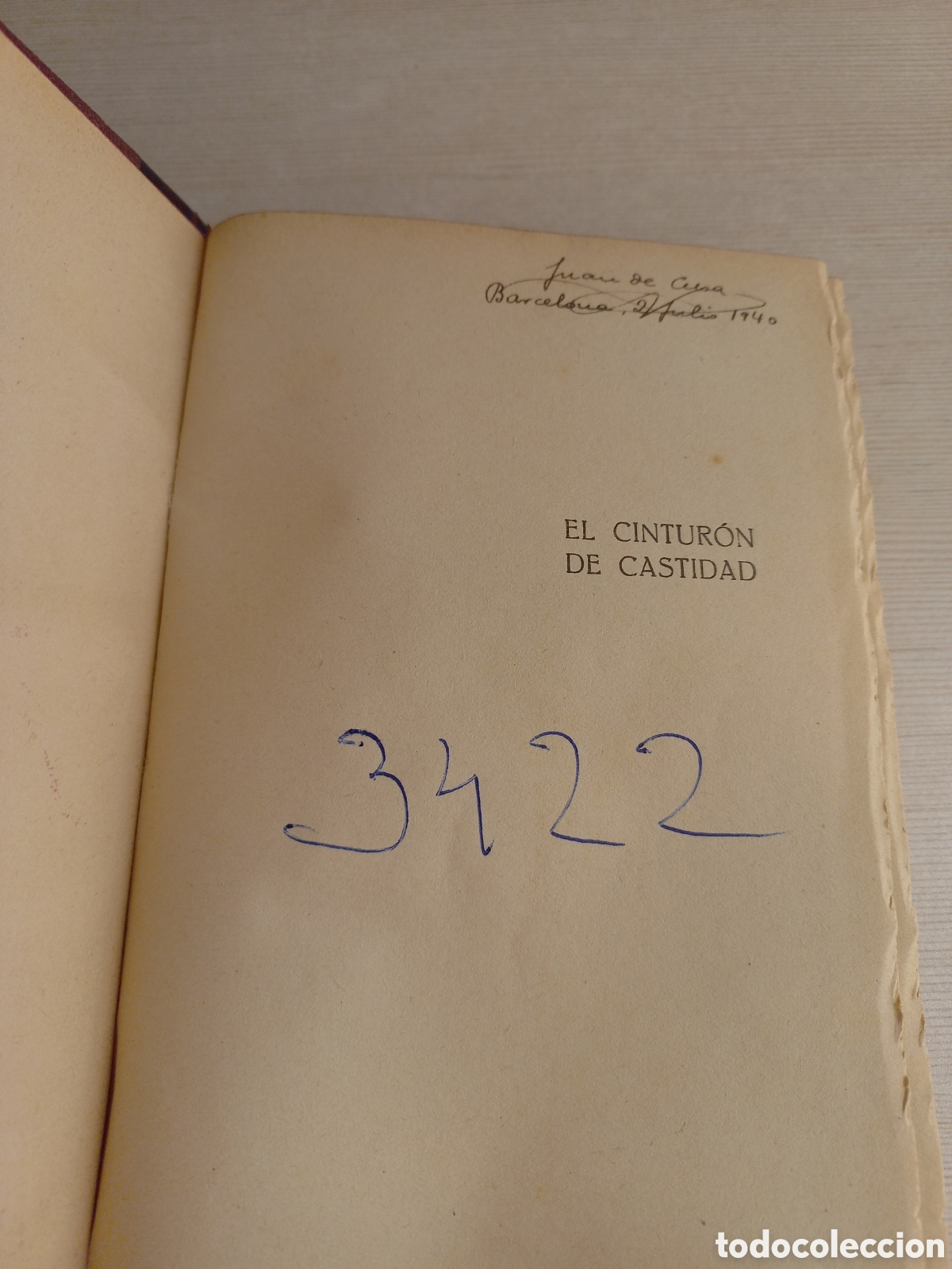 Libros antiguos: El cintur&oacute;n de castidad. Pitigrilli. Editorial Bauz&aacute;, 1925. - Foto 6