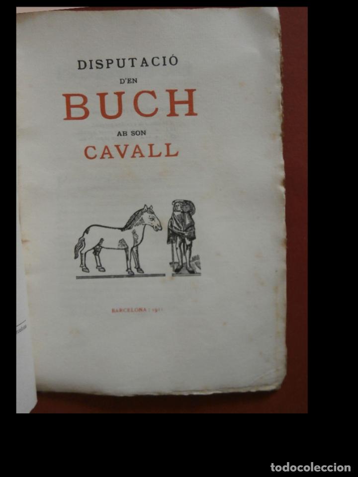 Libros antiguos: Disputacio den Buch a son cavall - Foto 3