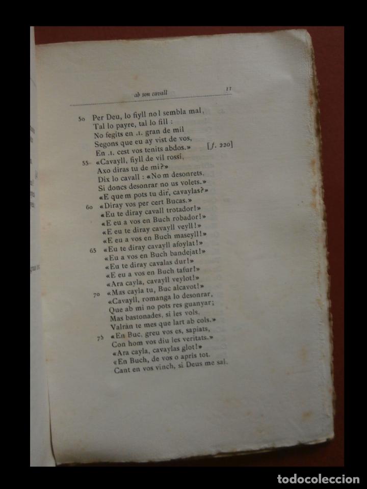 Libros antiguos: Disputacio den Buch a son cavall - Foto 4