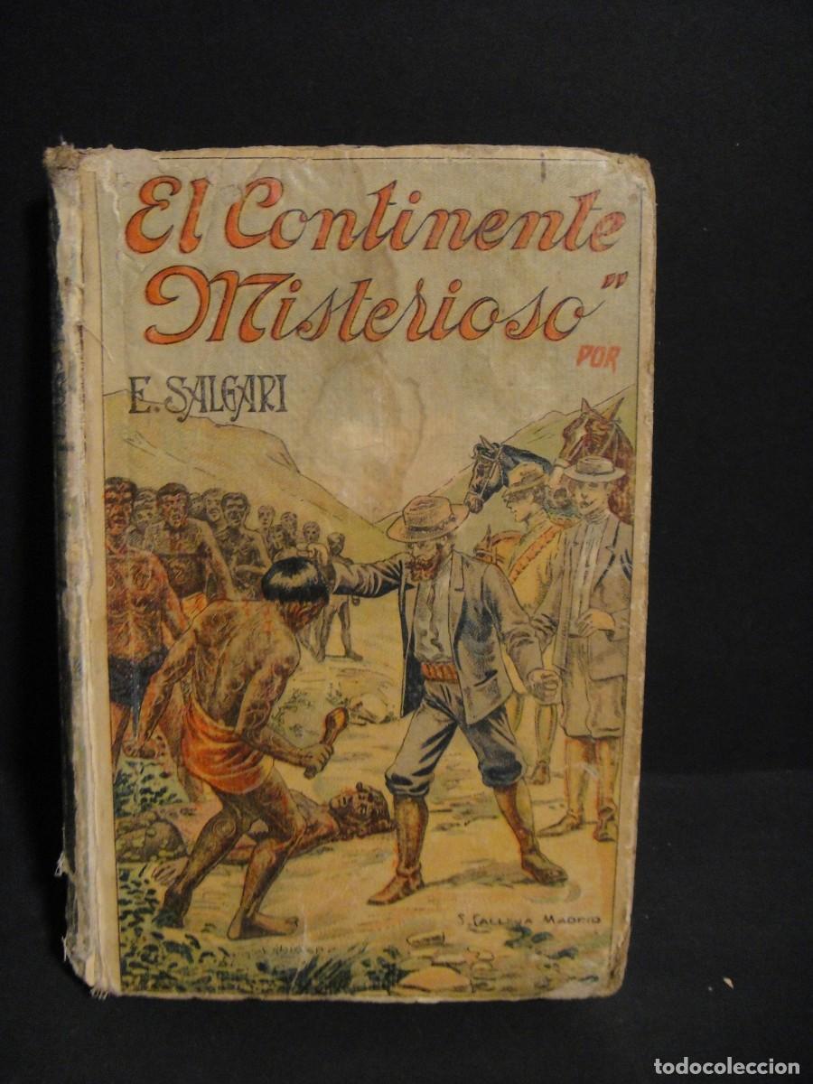 Libros antiguos: el continente misterioso - e. salgari - editorial calleja - Foto 1