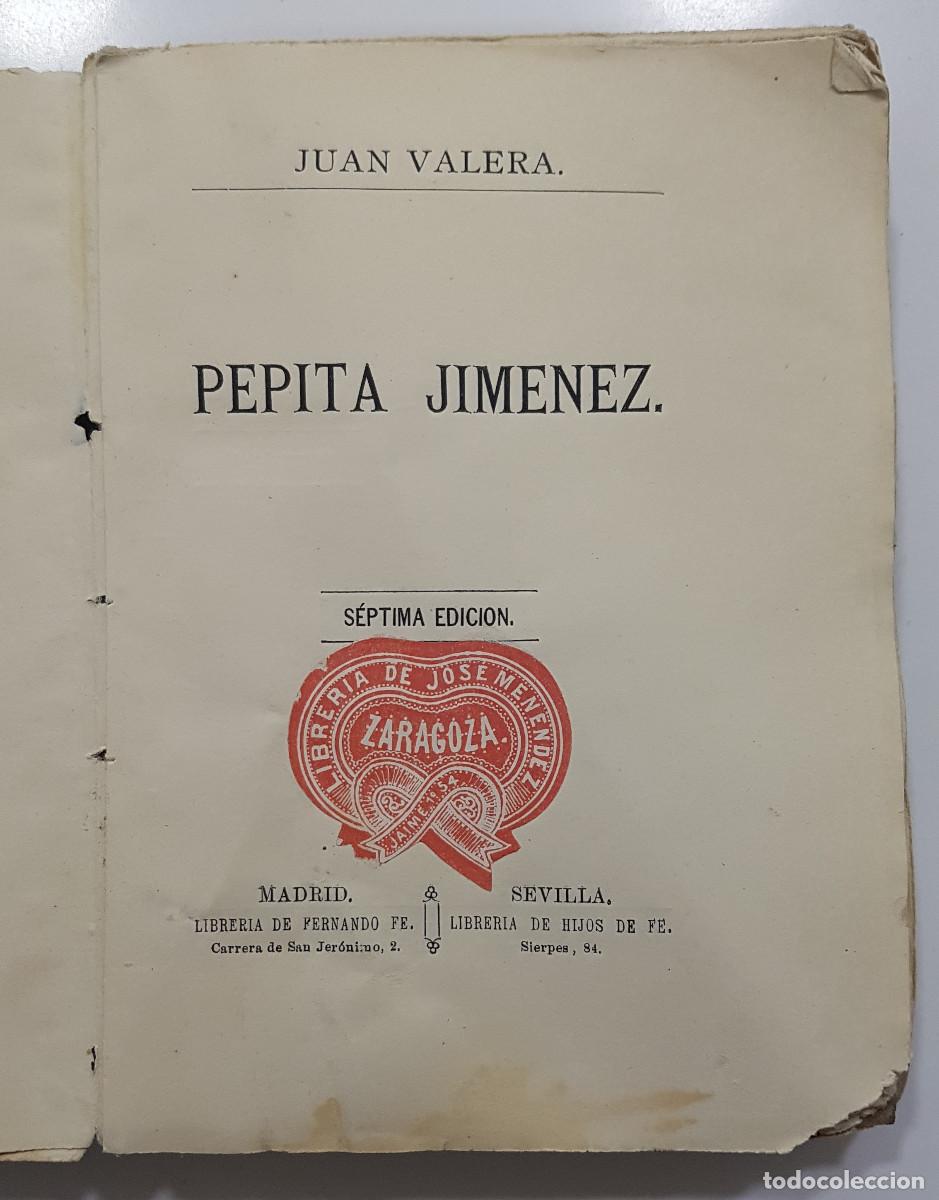 Libros antiguos: Juan Valera. 1880. PEPITA JIMENEZ - Foto 2