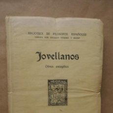 Libros antiguos: JOVELLANOS - OBRAS ESCOGIDAS - FOLIO - BIBLIOTECA DE FILOSOFOS ESPAÑOLES - 1930