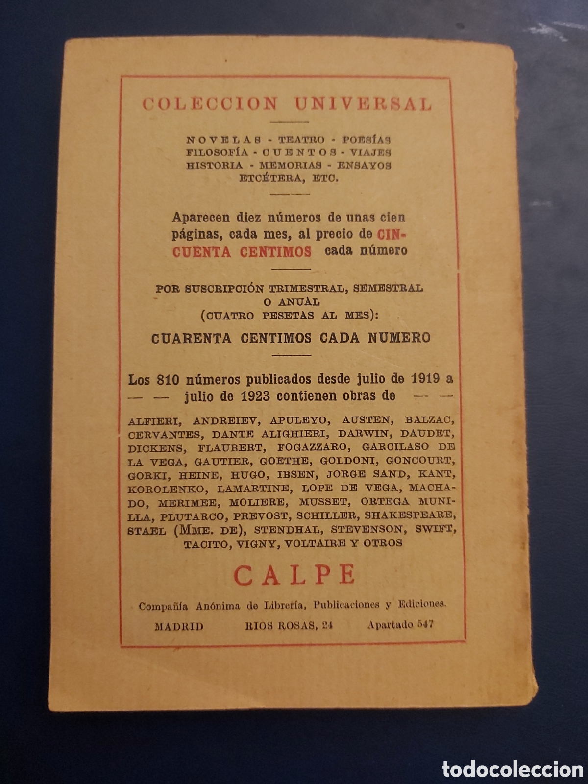 Libros antiguos: UNA ALDEA - IVAN BUNIN - N. 801 A 803 - CALPE - 1923 - Foto 6