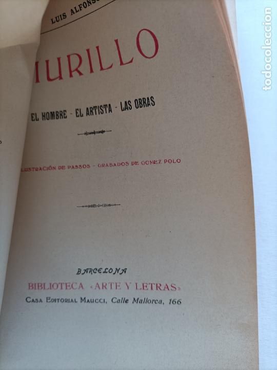 Libros antiguos: MURILLO ILUSTRACI&Oacute;N DE J. PASSOS EDITORIAL MAUCCI - Foto 2