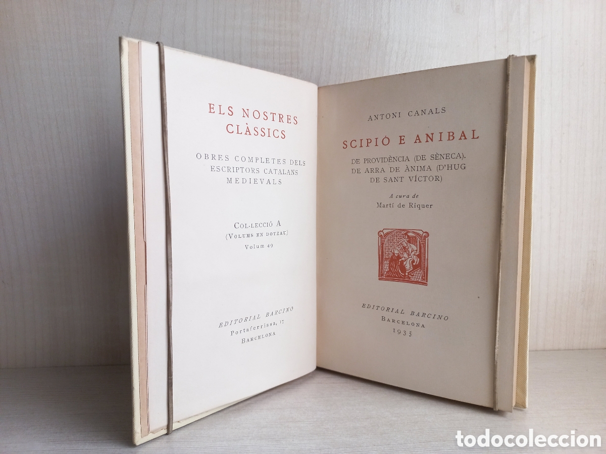 Libros antiguos: Scipi&oacute; e An&iacute;bal. Antoni Canals. Editorial Barcino, 1935. Catal&aacute;n. - Foto 5