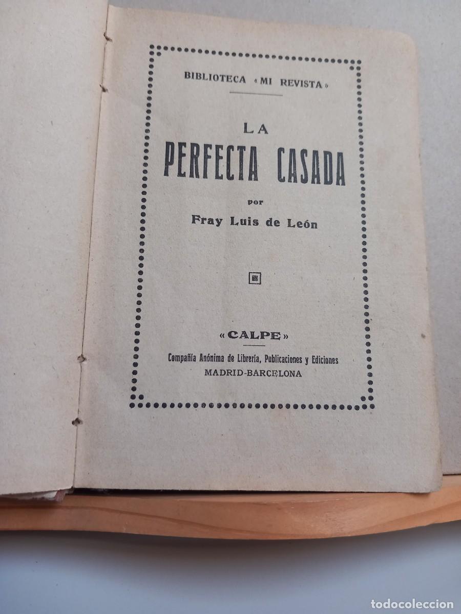 Libros antiguos: LA PERFECTA CASADA. CALPE - Foto 2