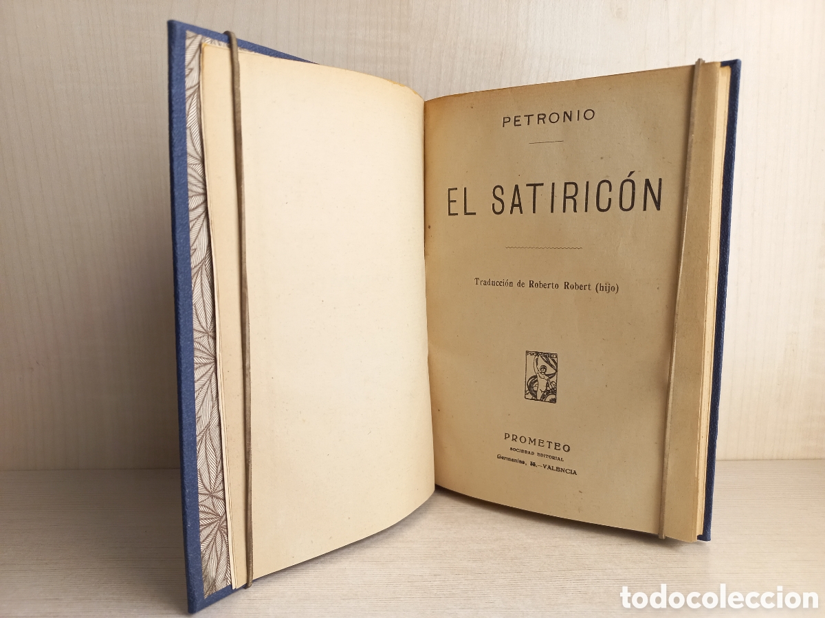 Libros antiguos: El Satiric&oacute;n. Petronio. Editorial Prometeo. - Foto 5