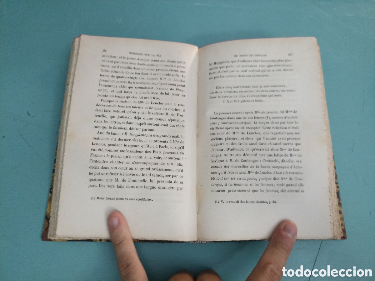 Libros antiguos: Lettres de Ninon de Lenclos. A. Bret. Paris - Foto 5